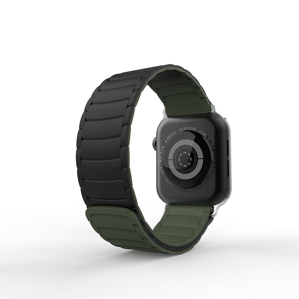 Apple Watch SE 3 (44mm) Uyumlu Manyetik Silikon Kordon-122