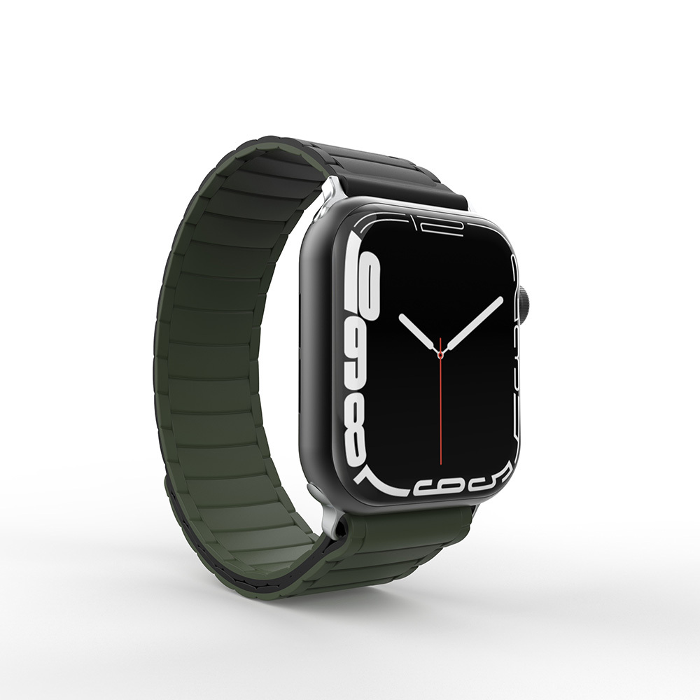 Apple Watch SE 3 (44mm) Uyumlu Manyetik Silikon Kordon-122