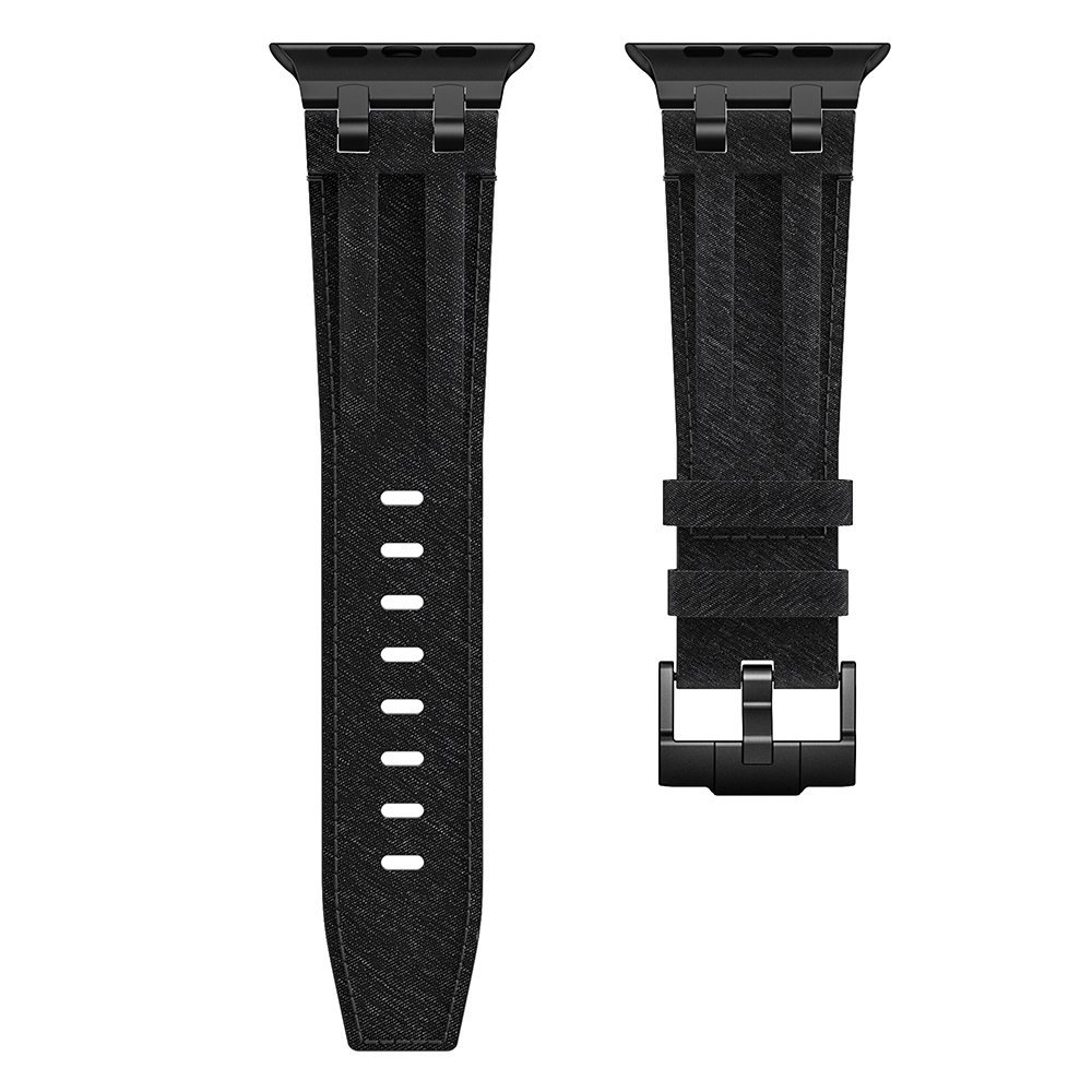 Apple Watch 8 (45mm) Uyumlu Kot Kumaş Tasarımlı Kordon-153 